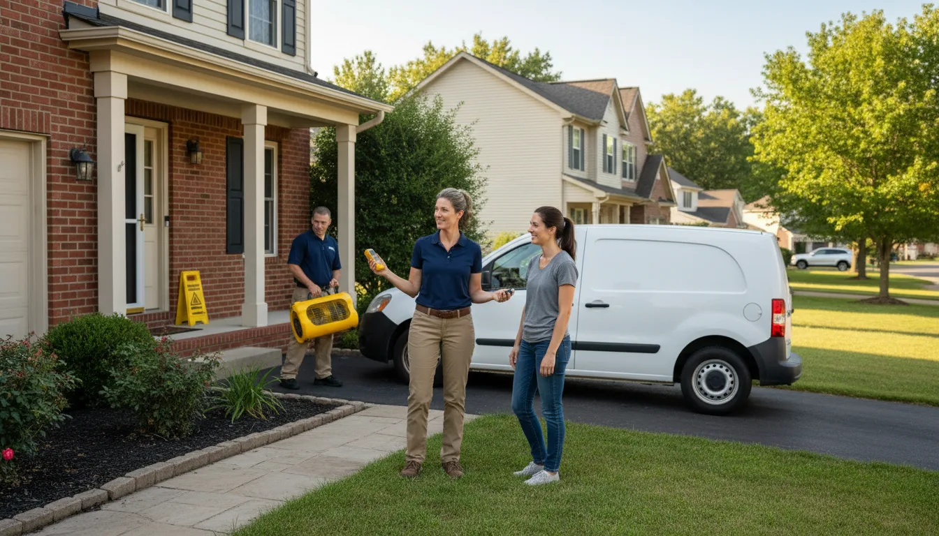 Residential water damage restoration in Douglas, NE